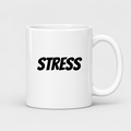 Stress Mug in white