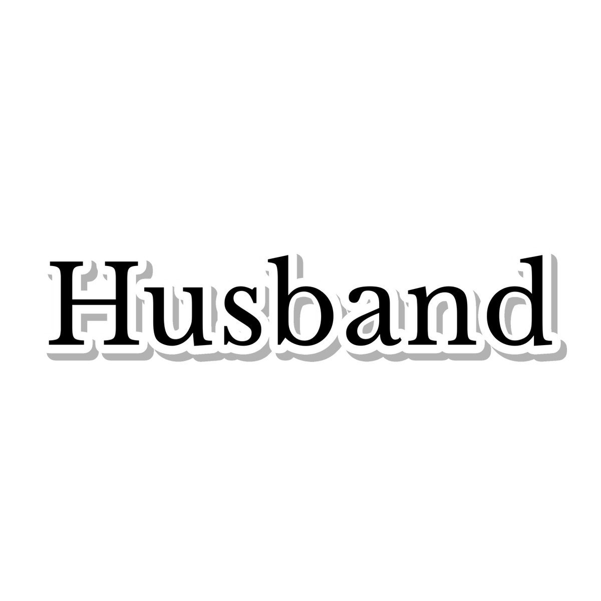Husband die-cut sticker