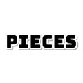 Pieces die-cut sticker