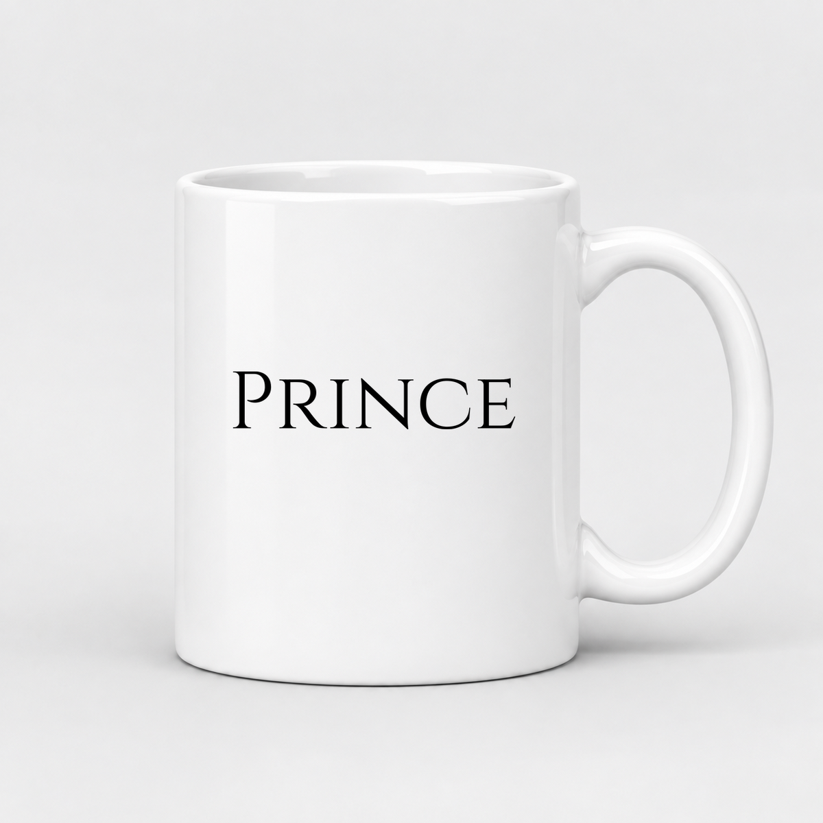 Prince Mug in white