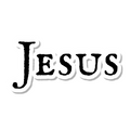 Jesus die-cut sticker