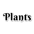 Plants die-cut sticker
