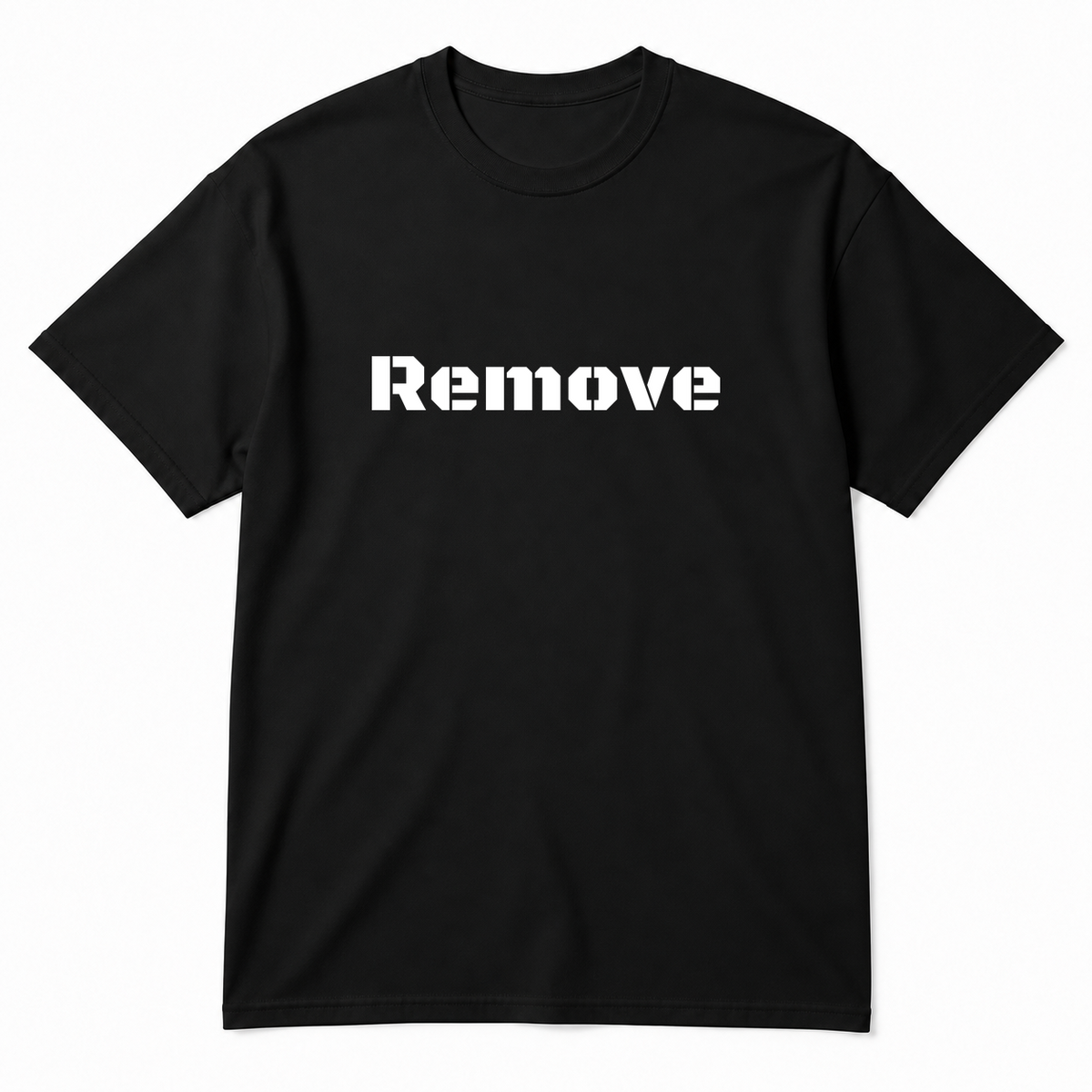 Remove T-Shirt in black