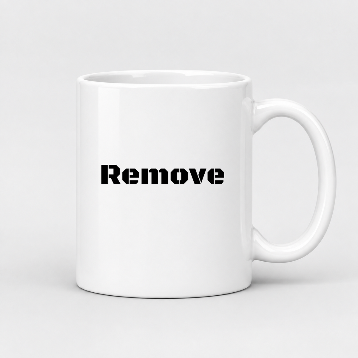 Remove Mug in white