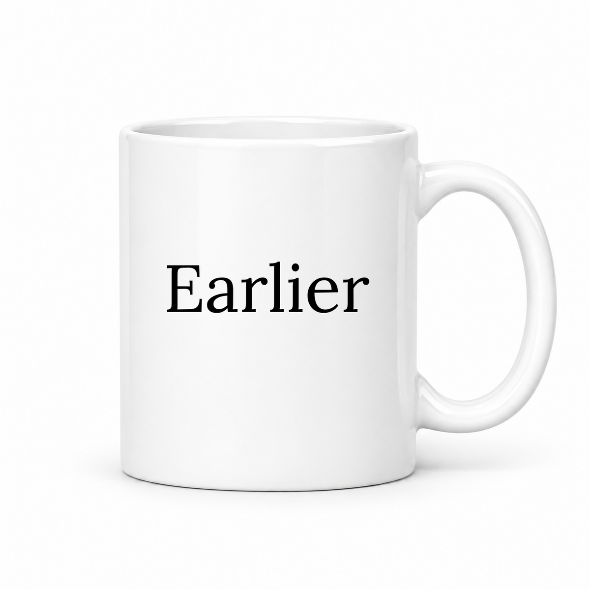 Earlier Mug in white