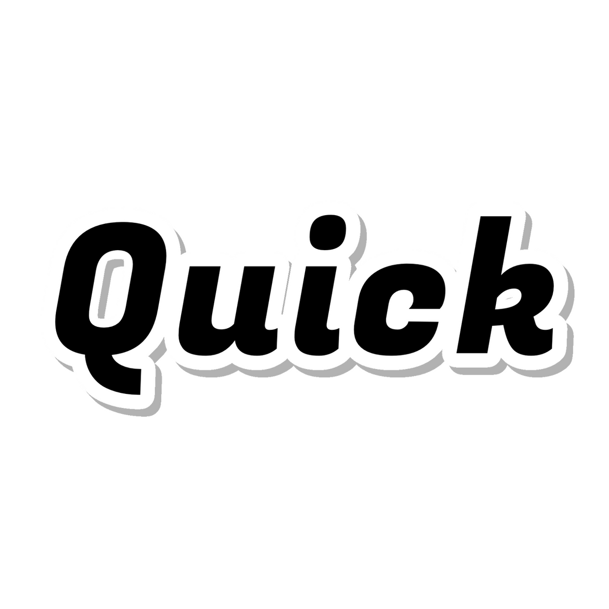 Quick die-cut sticker