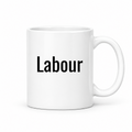 Labour Mug in white