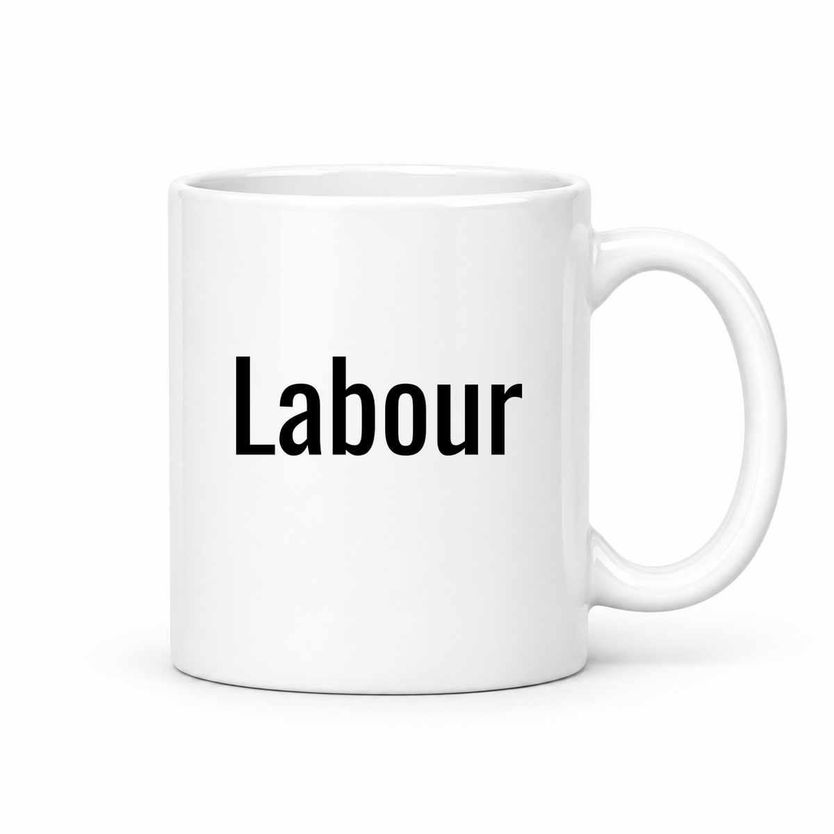 Labour Mug in white