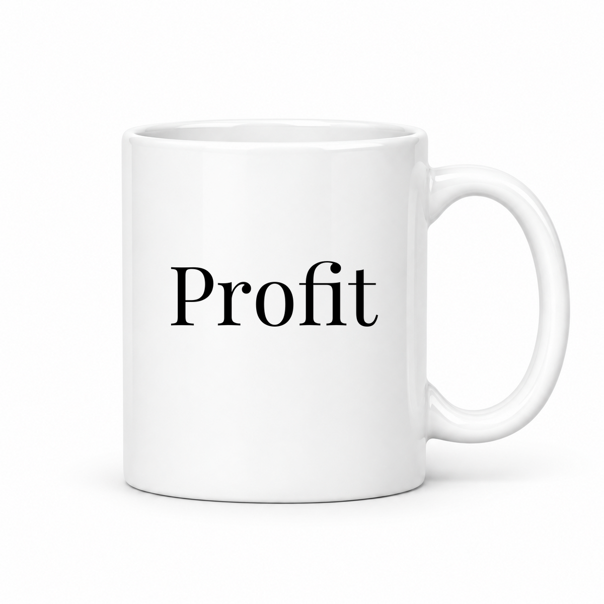 Profit Mug in white