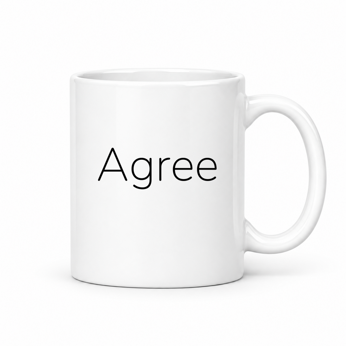 Agree Mug in white