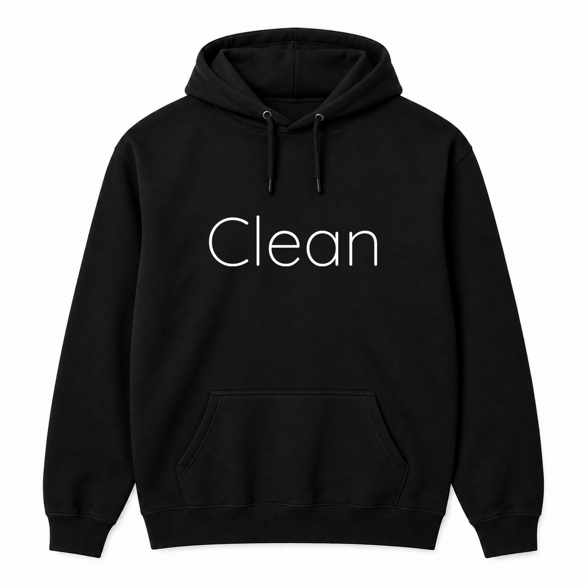 Clean Hoodie in black
