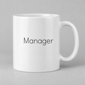 Manager Mug in white