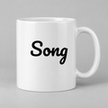 Song Mug in white