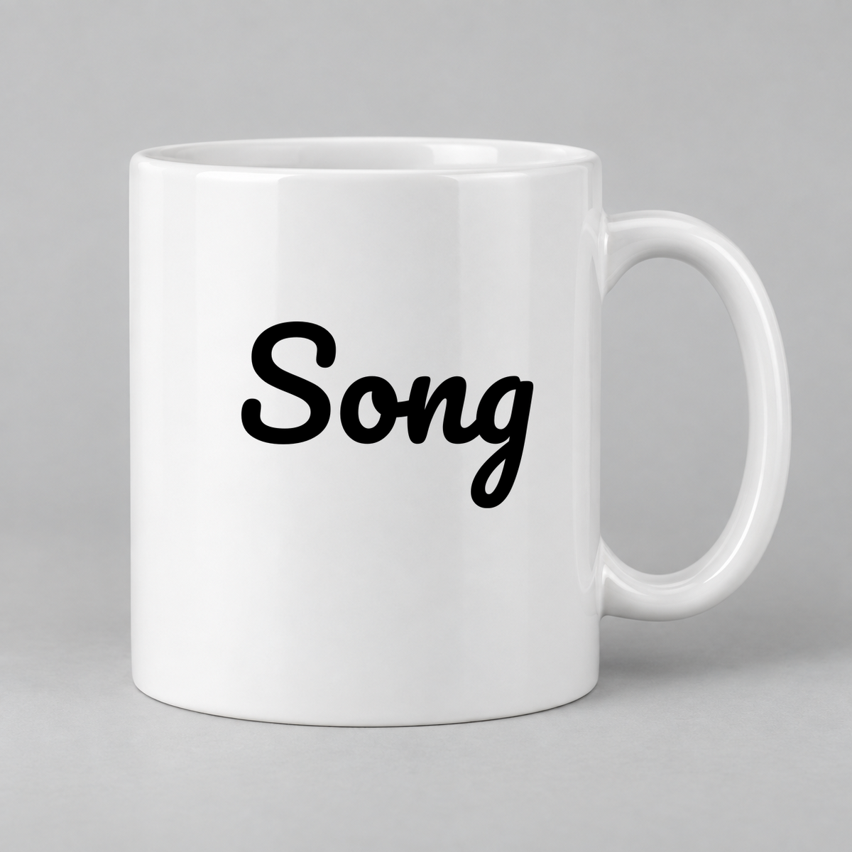 Song Mug in white