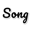 Song die-cut sticker