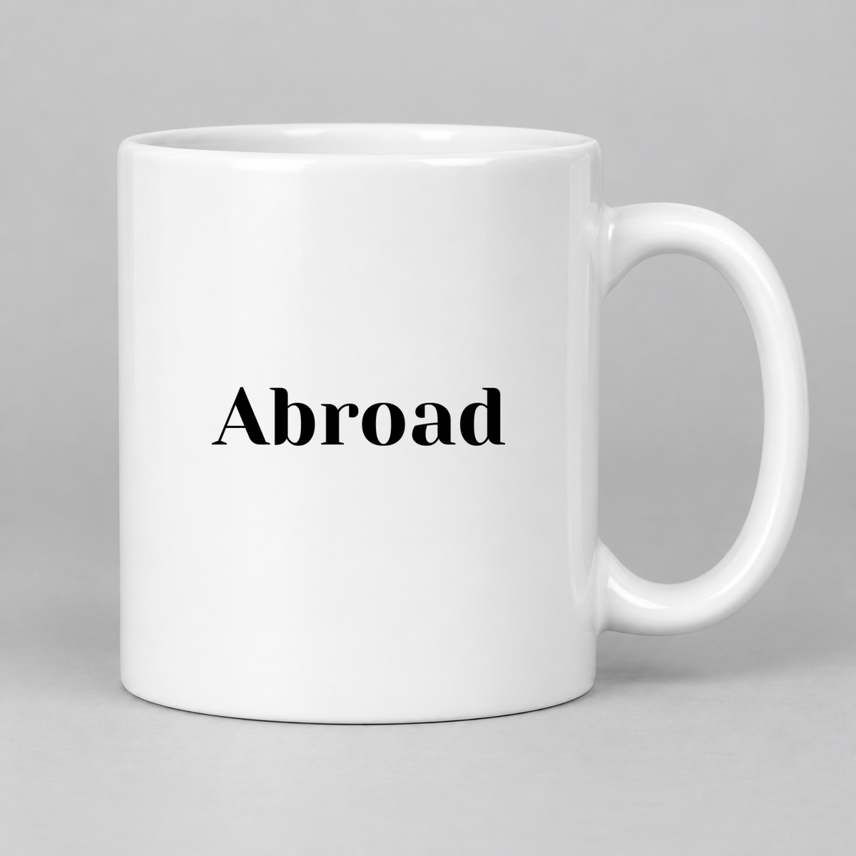 Abroad Mug in white