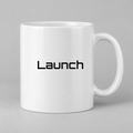 Launch Mug in white