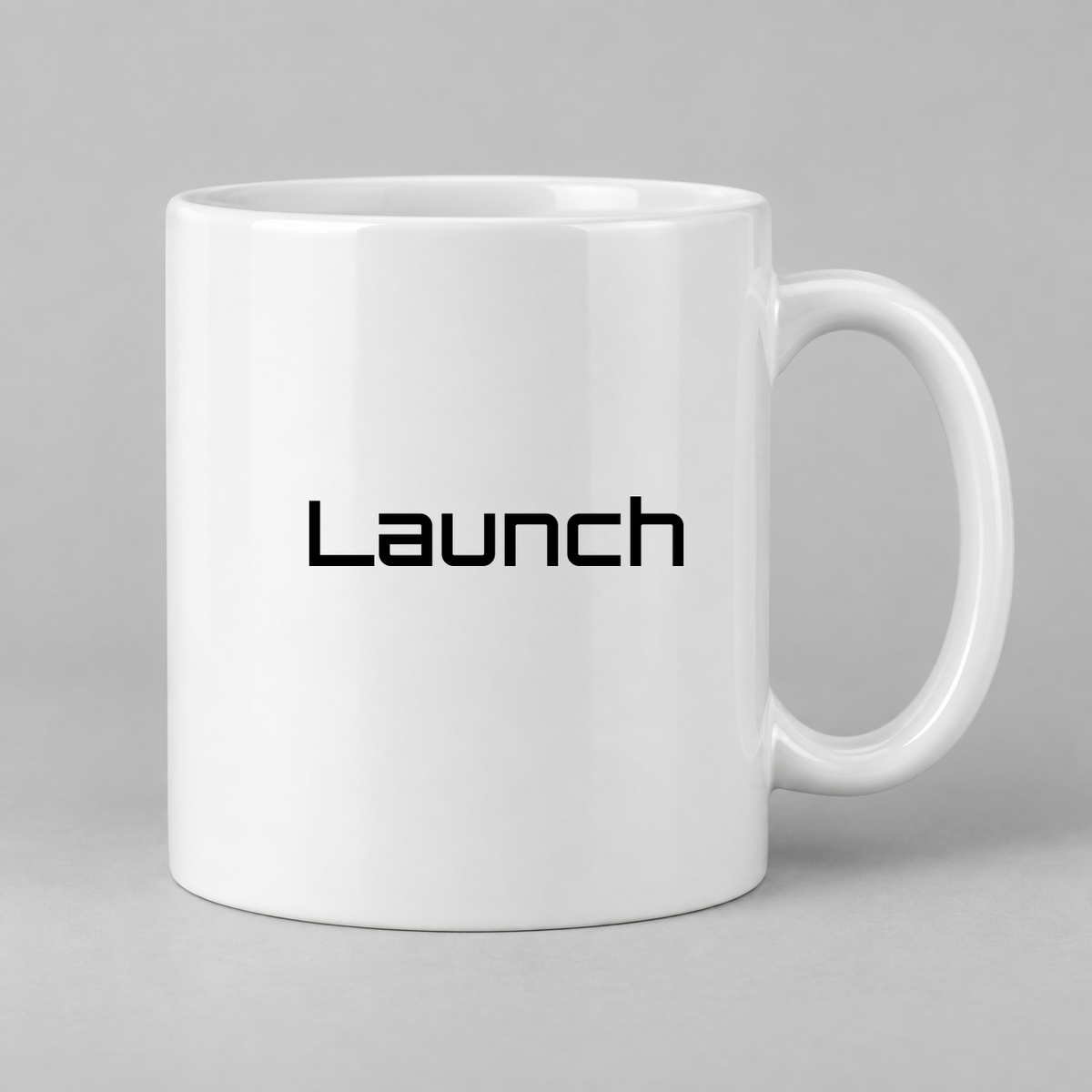 Launch Mug in white