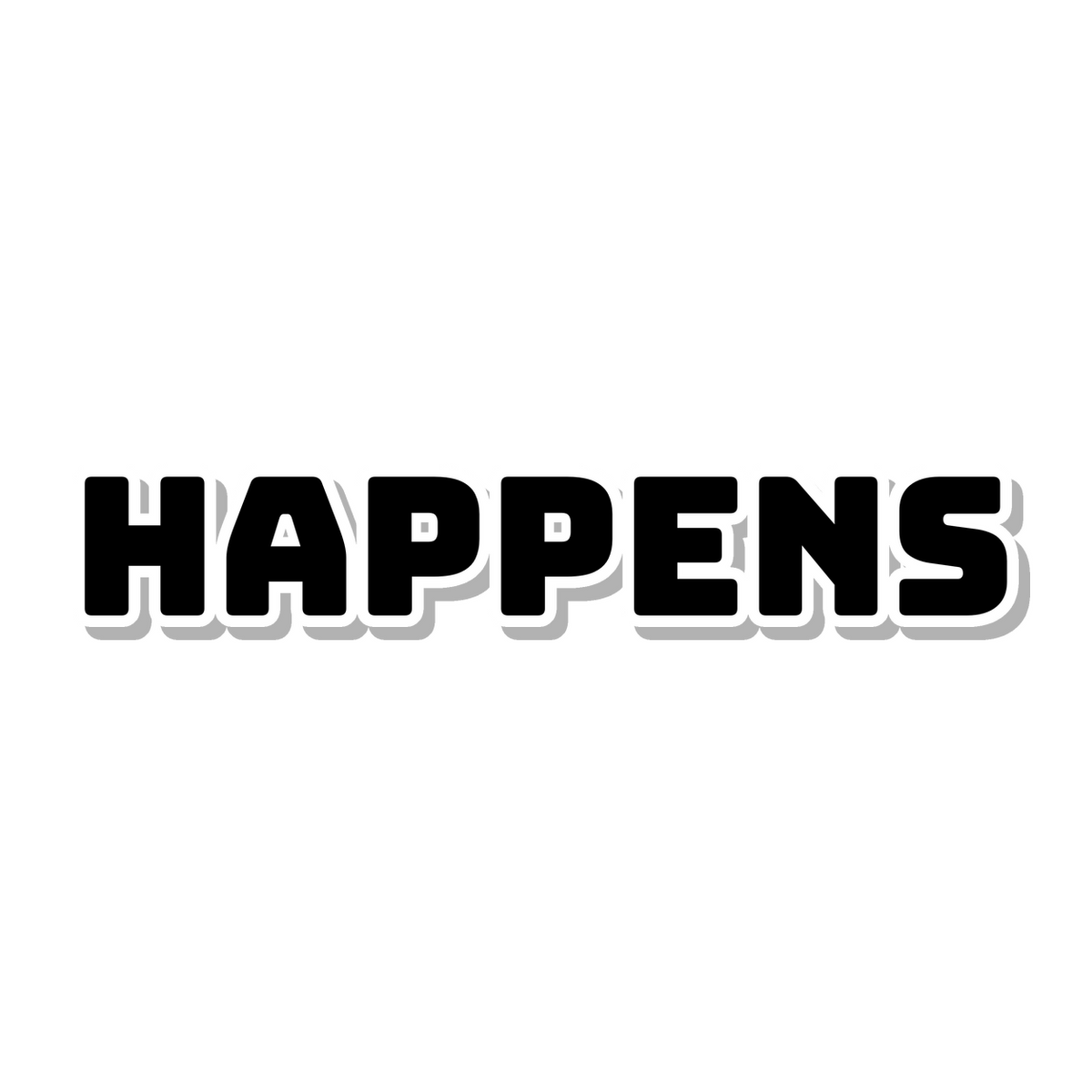 Happens die-cut sticker
