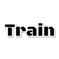 Train die-cut sticker