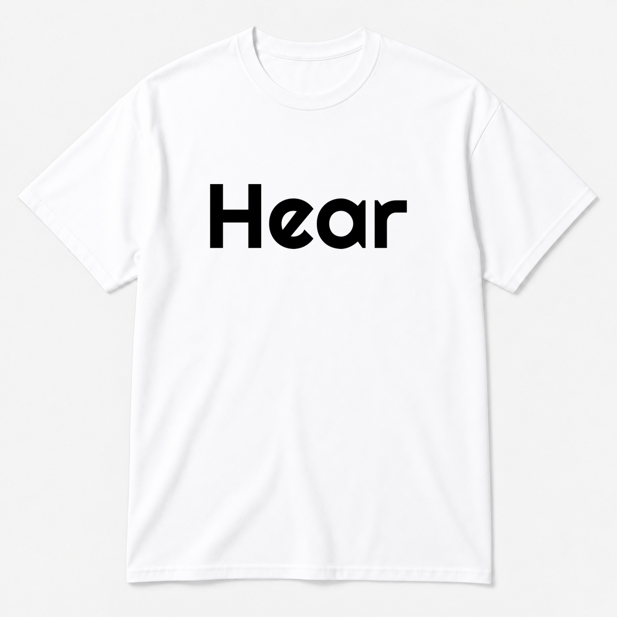 Hear T-Shirt in white