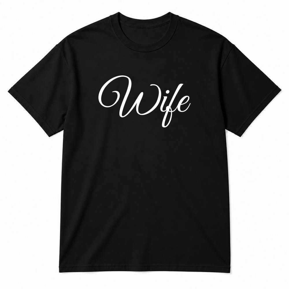 Wife T-Shirt in black