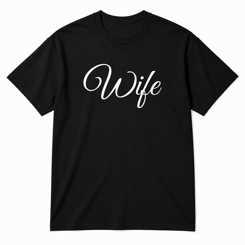 Wife T-Shirt in black