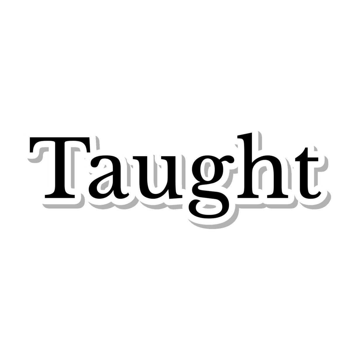 Taught die-cut sticker