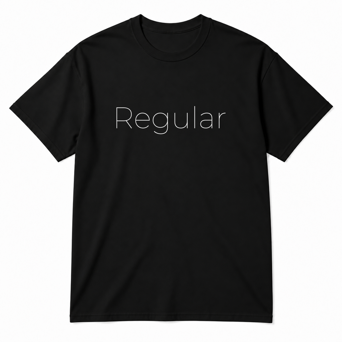 Regular T-Shirt in black
