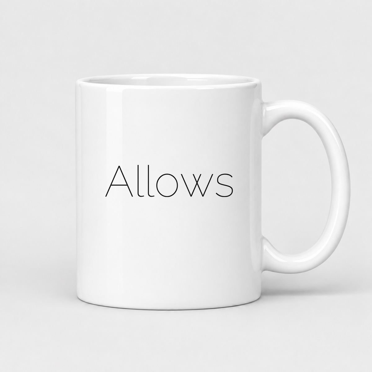Allows Mug in white