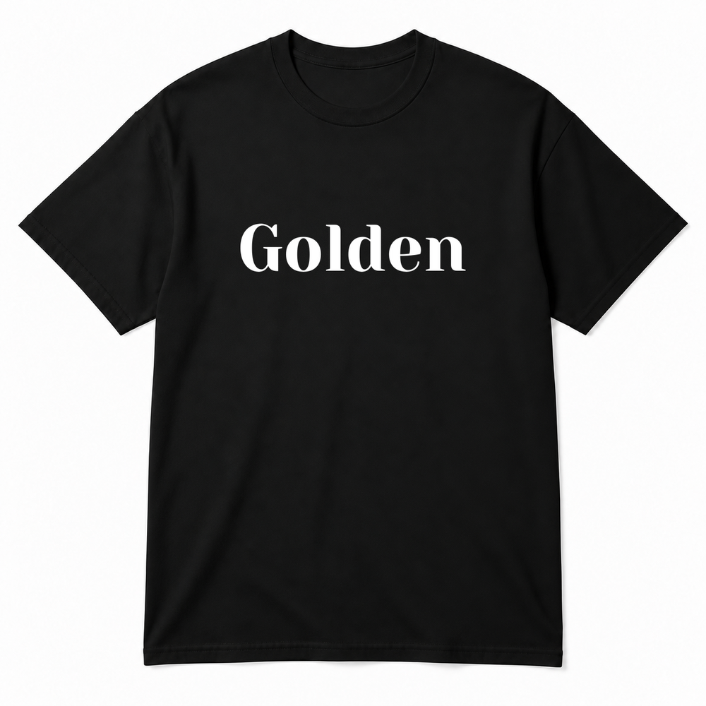 Golden T-Shirt in black