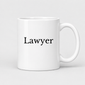Lawyer Mug in white