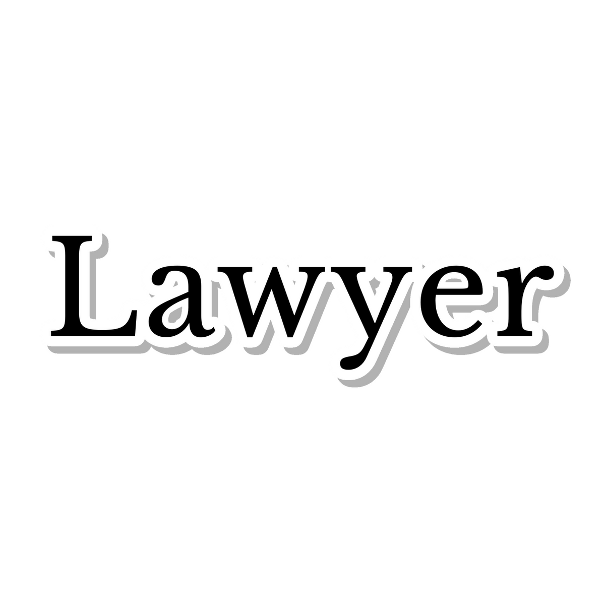 Lawyer die-cut sticker