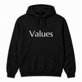 Values Hoodie in black
