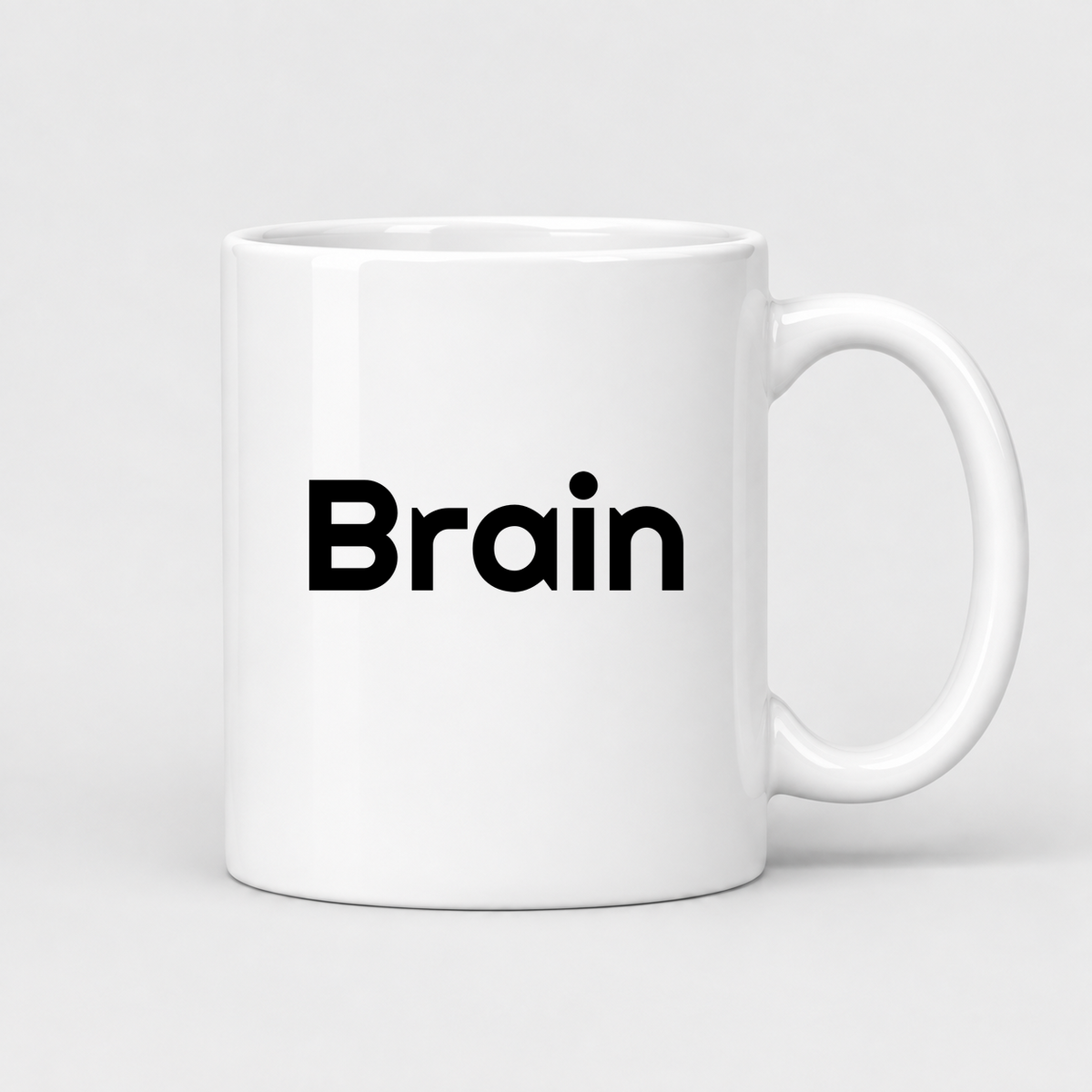 Brain Mug in white