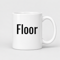 Floor Mug in white