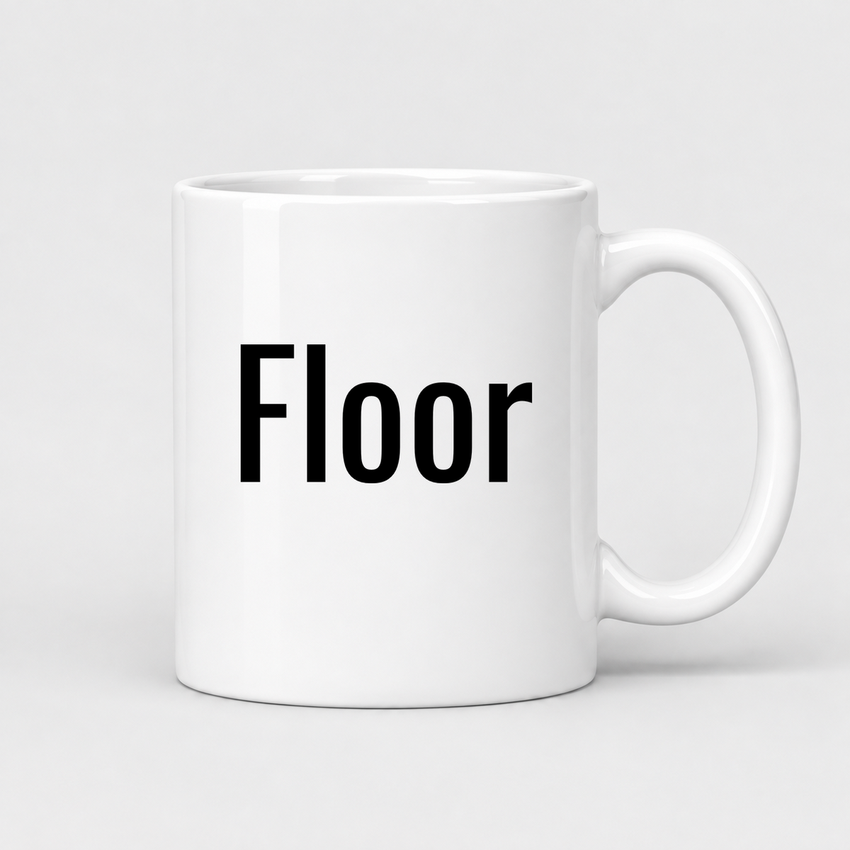 Floor Mug in white
