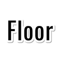 Floor die-cut sticker