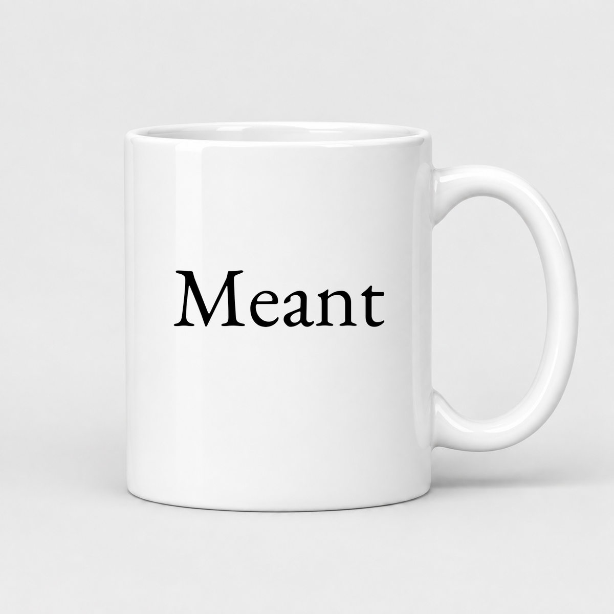 Meant Mug in white