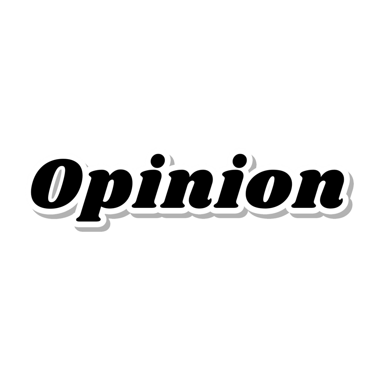 Opinion die-cut sticker