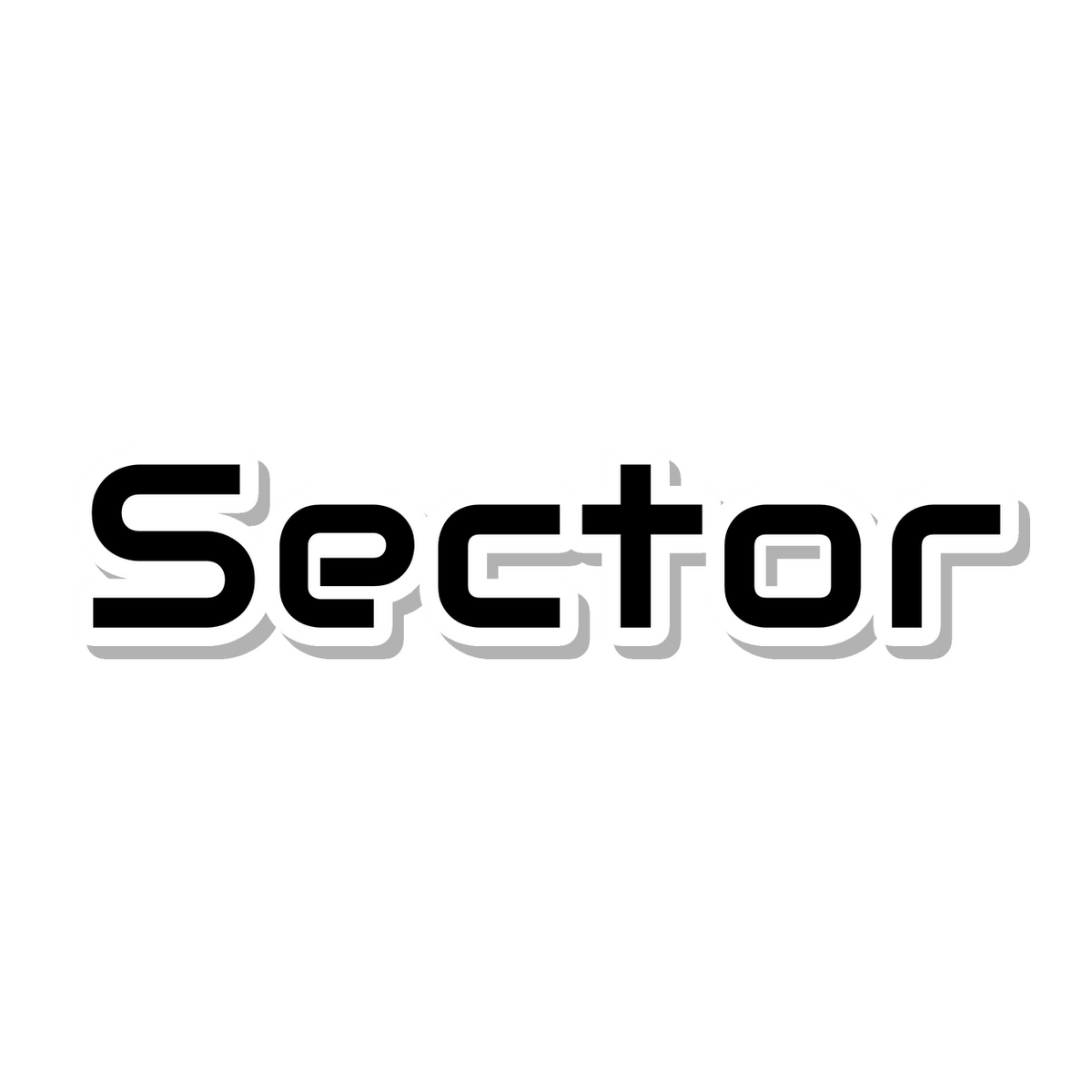 Sector die-cut sticker
