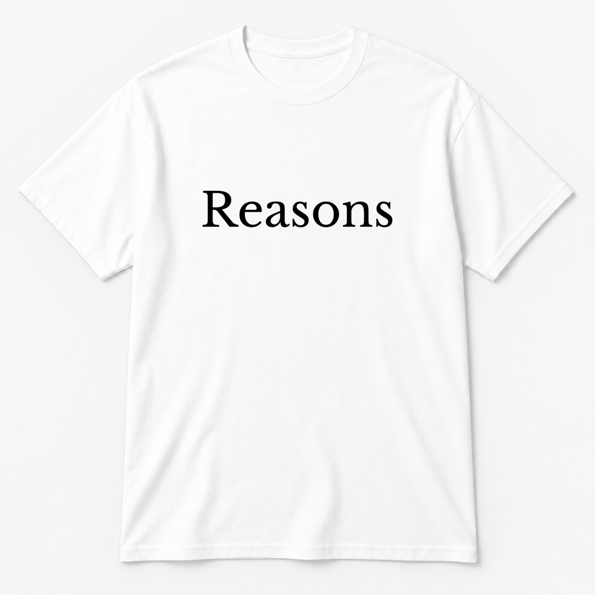 Reasons T-Shirt in white