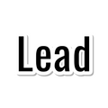 Lead die-cut sticker