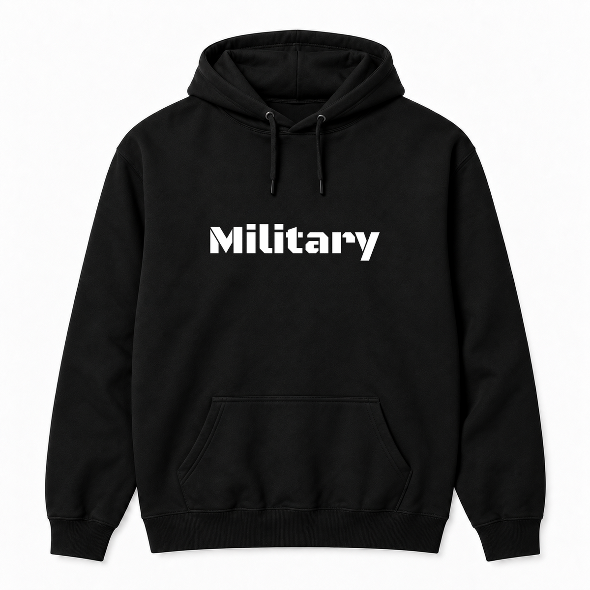 Military Hoodie in black
