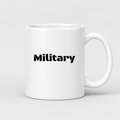 Military Mug in white