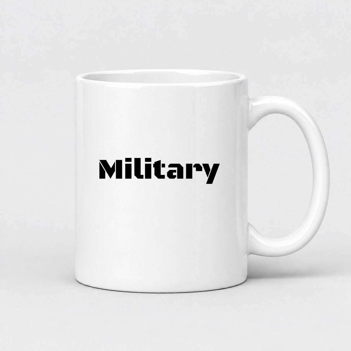 Military Mug in white