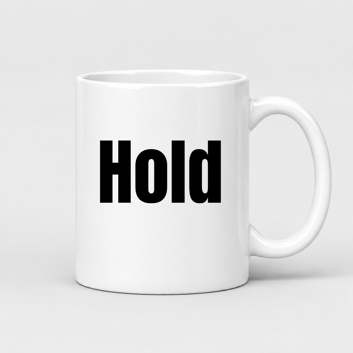 Hold Mug in white