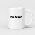 Talent Mug in white