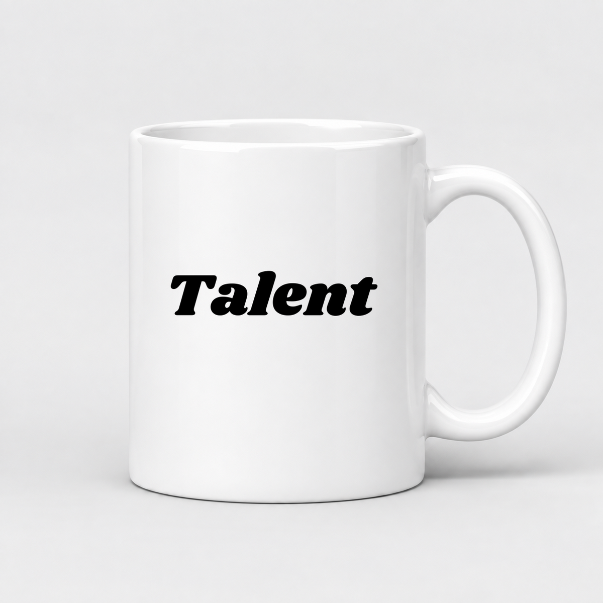 Talent Mug in white