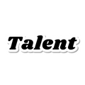 Talent die-cut sticker